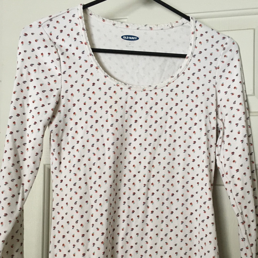 Slim-Fit Rib Knit Printed Tee